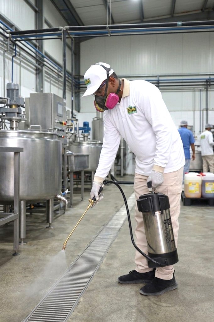 Spray treatment in the industry